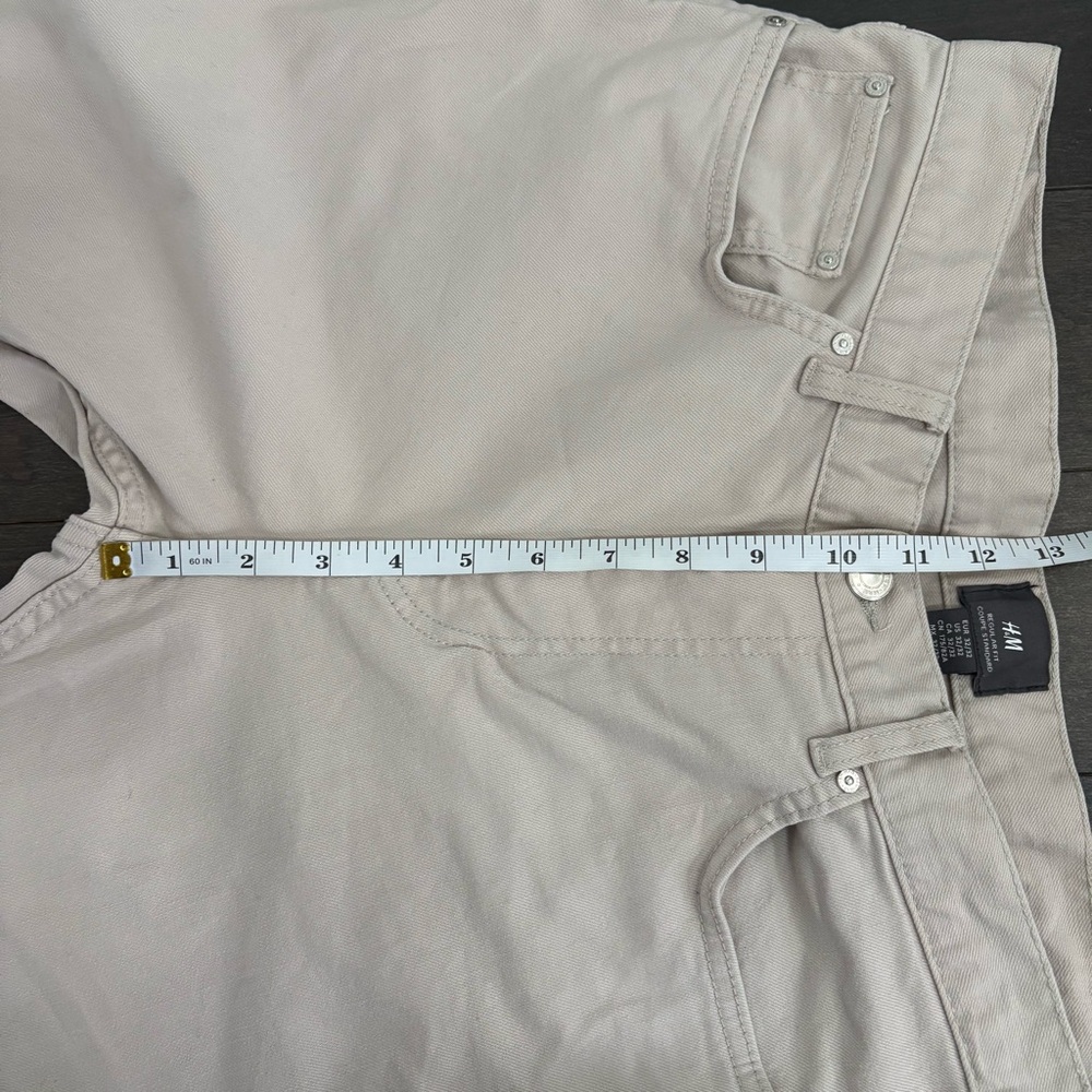 Mens H&M Beige Chino Style Jeans Regular Fit Size 32x32 Business Casual - Picture 8 of 10